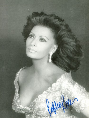 Sophia loren autografo firmato - loren,