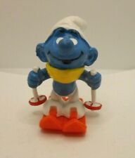 PUFFI SMURF da BARBAPUFFO 20091 PUFFO SCIATORE SKIER SMURF BULLY GERMANY