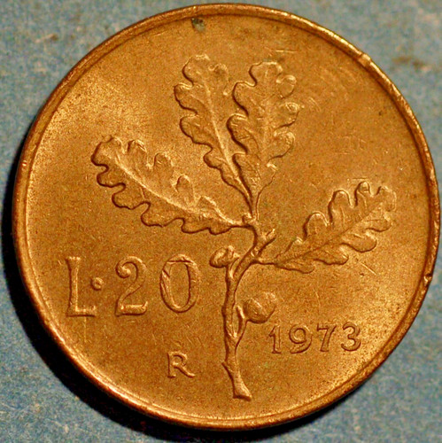 Italy lire 1973 97 - lire, km# 97