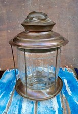 Lanterna  In Ottone E Vetro Lampada Vintage  Casa Mare Marina Nautica