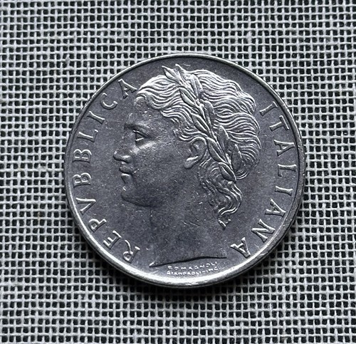 Moneta acciaio italia - acciaio,