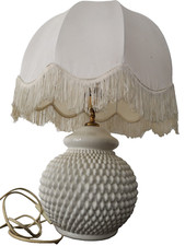 Vintage Hobnail White Ceramic