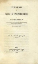 TORTOLINI Barnaba. ELEMENTI DI