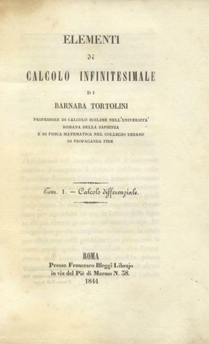 Tortolini barnaba elementi di - barnaba.,