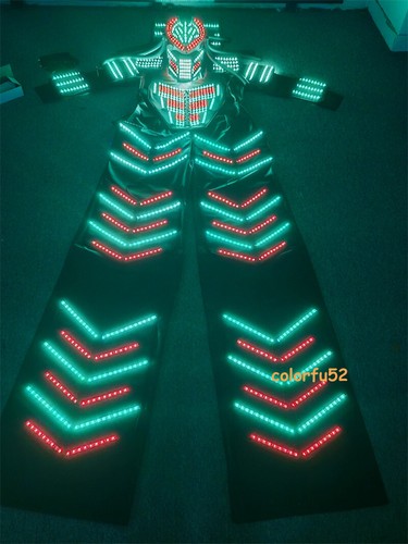 Costume trampoli robot led - costume,