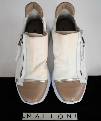 Sneakers basse con zip tela - e,