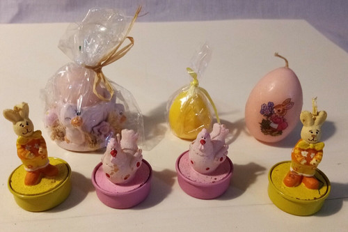 Set candele pasquali varie - set, di