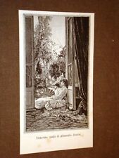 Esposizione d'arte di Venezia nel 1887 Primavera Quadro di Alessandro Rontini