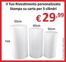 Set 3pz Stampa Cilindri per Compleanno - Diametro 50 - 40 - 30cm