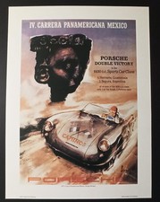 Poster Porsche, IV Carrera Panamericana Mexico, 1953, stampa anni 70