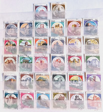 ITALIA REPUBBLICA 1980 / 92 Castelli d'Italia  32 valori Usati