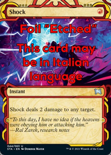 Mtg shock foil - mtg,