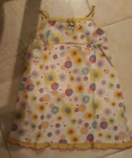 lotto 697b vestito abito bimba bambina bianco con palline 6 anni