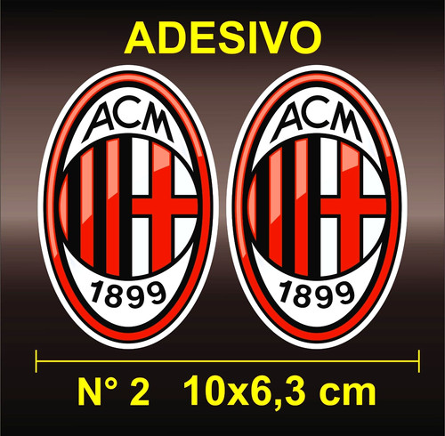 Adesivo sticker milan - |, calcio