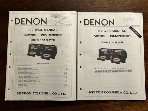 Denon modello 2000f - denon, doppio