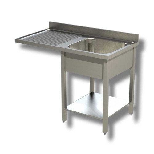 Lavello 120x60x85 acciaio inox
