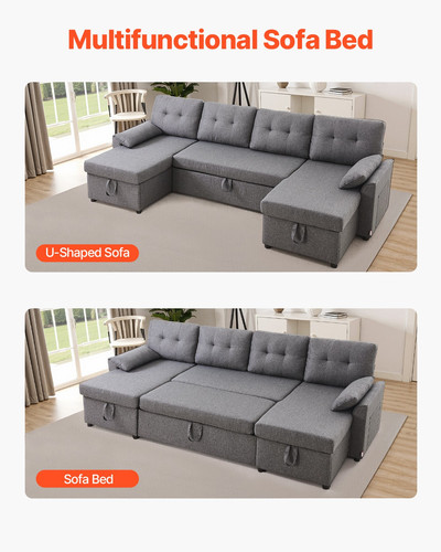 Vevor divano letto forma di - letto,