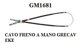 Cavo freno mano - mano, completo