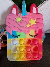 NUOVO Pop it UNICORNO borsa