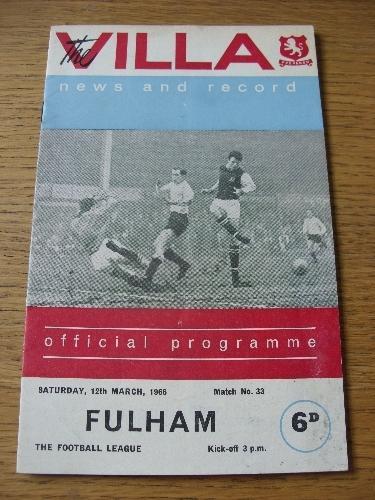 1966 aston villa v - aston,