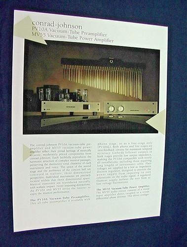 Conrad johnson pv10a mv55 - pv10a, tube