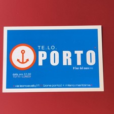 TE.LO. PORTO BAR DEL MARE ZONA PORTO MILANO MARITTIMA CARTOLINA PUBBLICITARIA
