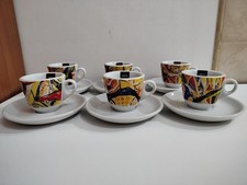 Set 6 Tazzine da caffè Mokito Collezione complete di piattino 