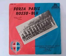 Raro 45 Giri Cagliari 1964 - 65 Forza Paris Rosso blu Gigi Riva Coro S. Mauro 