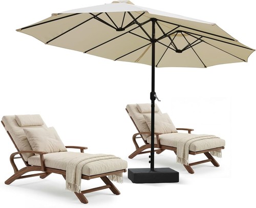 Garden parasol x 2 6m - garden,