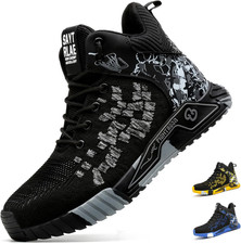 Scarpe Antinfortunistiche Uomo Leggere Scarpe Da Lavoro Con Punta in Acciaio Tra