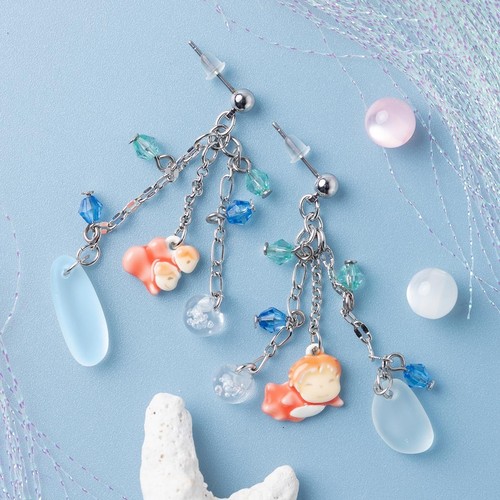 Orecchini pendenti ponyo - orecchini,