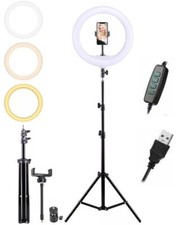 Lampada LED TIK TOK anello luce luminoso selfie supporto treppiedi luce trucco