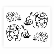 Adesivi Stickers Bulldog Pipì