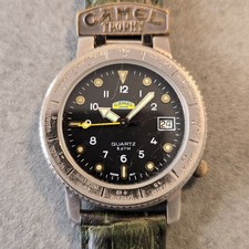 Orologio Camel Trophy Green Belt Quarzo 36mm ETA 555.415 Swiss Made Funziona