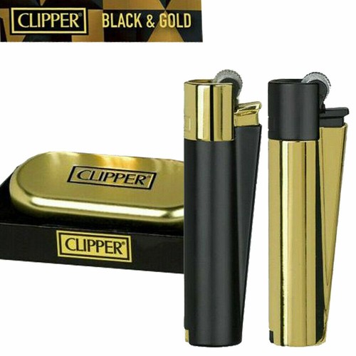 Accendino clipper black - accendino, gold