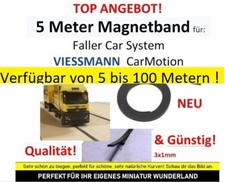🟢 Super qualità! Nastro magnetico 5M Car Motion simile a Viessmann 8430