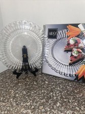 Mikasa Royal Suite Servizio Tavolo Cristallo Trasparente Torta Piatto 12" Rotondo Nuovo con scatola!