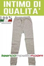 MUTANDA UOMO PESANTE MISTO LANA 80% MUTANDE GAMBA LUNGA APERTA 2 BOTTONI ITALY