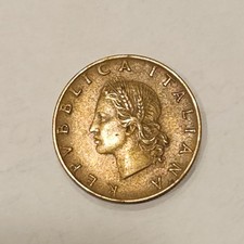 1958 Italy 20 Lire World Coin