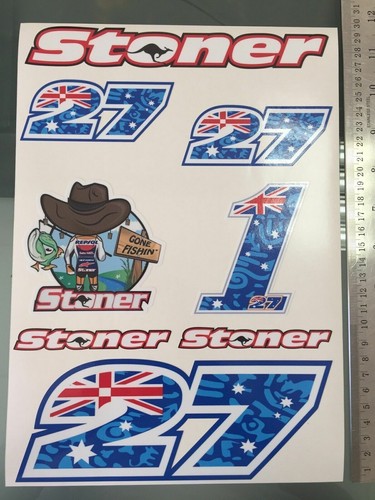 Casey stoner stickers decals - stickers,