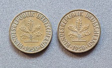 Germania Repubblica Federale 1950 10 PFENNIG F (Lotto 2 monete)