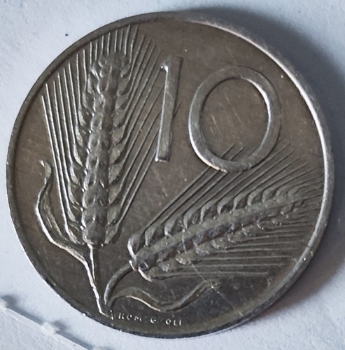 Monete10 lire anno - lire, conio