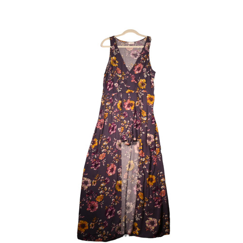Maxi abito viola - , con
