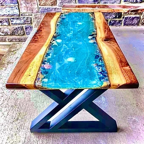 Tavolino caffè epoxy - tavolino, in