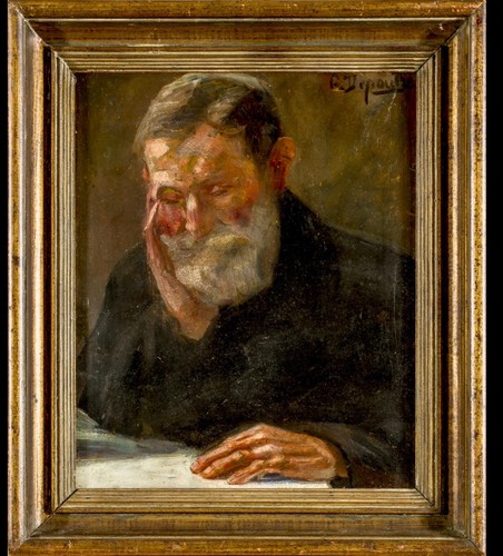 Quadro antico ritratto xix - ritratto,