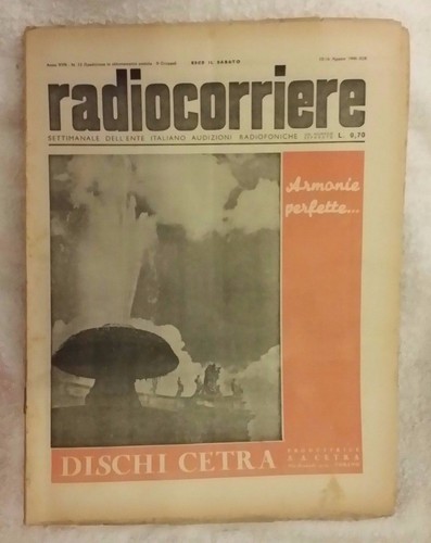 Radiocorriere eiar 1941 - tv,