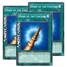 3x HORN OF THE UNICORN (Corno Dell'unicorno) Comune • YGLD ENA29 • Unl • YUGIOH!