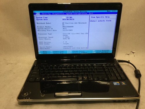 Pavilion dv6 1355dx intel - hp,