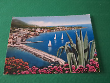 ISCHIA,NAPOLI-PONTE D'ISCHIA 1959 PANORAMA,BARCHE VELA VIAGGIATA ORIGINALE VEDI 