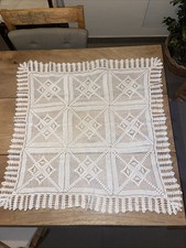 Centro Tavolo In pizzo ad Uncinetto Fatto a mano Vintage